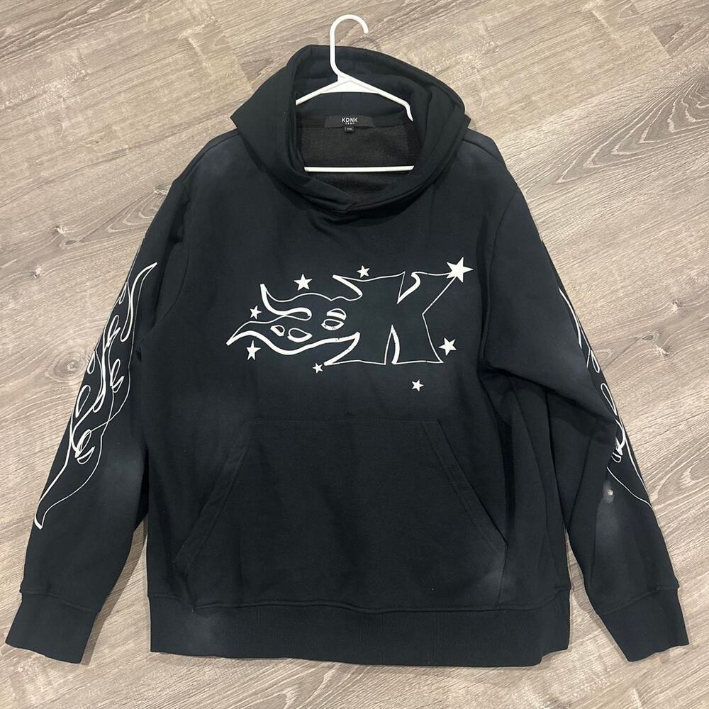 Black and white hoodiejogger sweat